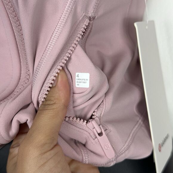 LULULEMON DEFINE CROPPED JACKET  NULU PINK HAZE SIZE 4 RARE - Picture 9 of 14